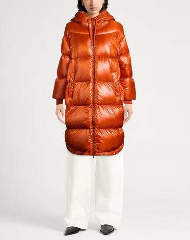 Woman Puffer Orange Size 4 Polyamide, Wool, Viscose, Metallic fiber, Elastane