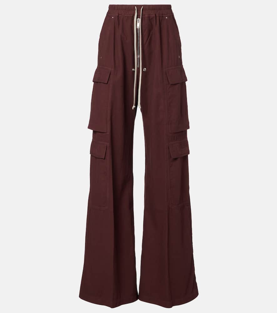 DRKSHDW Jumbo Bela cotton flannel cargo pants