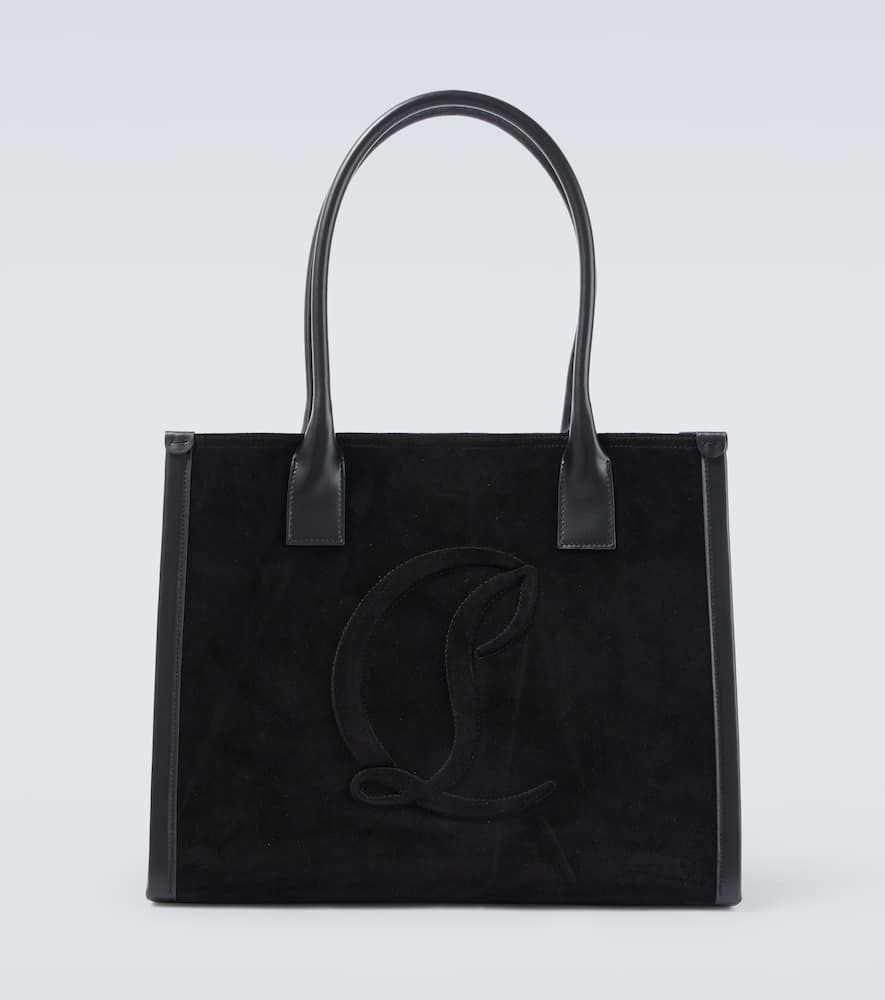 By My Side suede tote bag