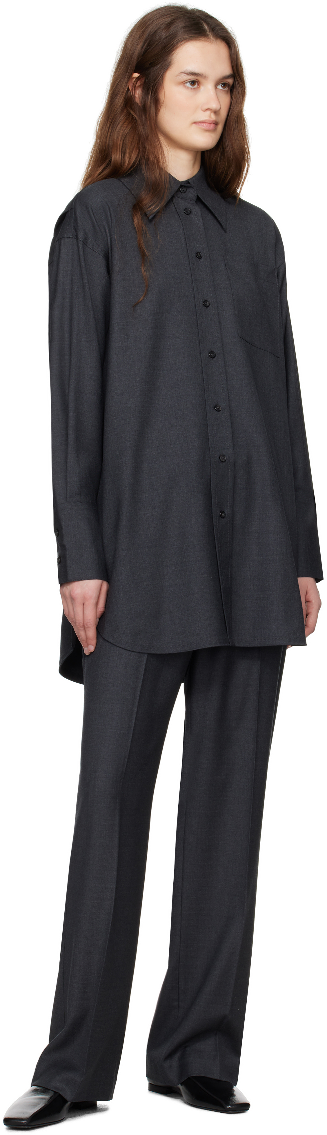 CO Gray Drop Waist Trousers