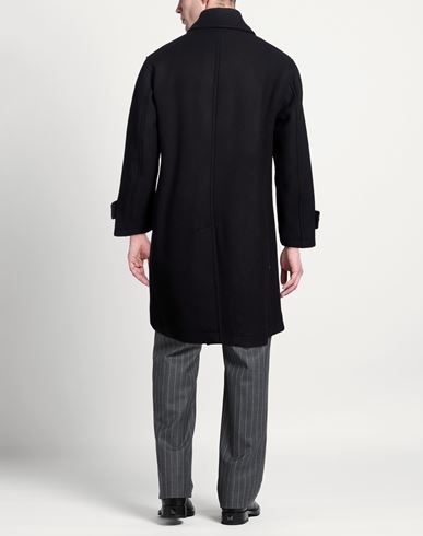 Man Coat Black Size 40 Wool, Polyamide