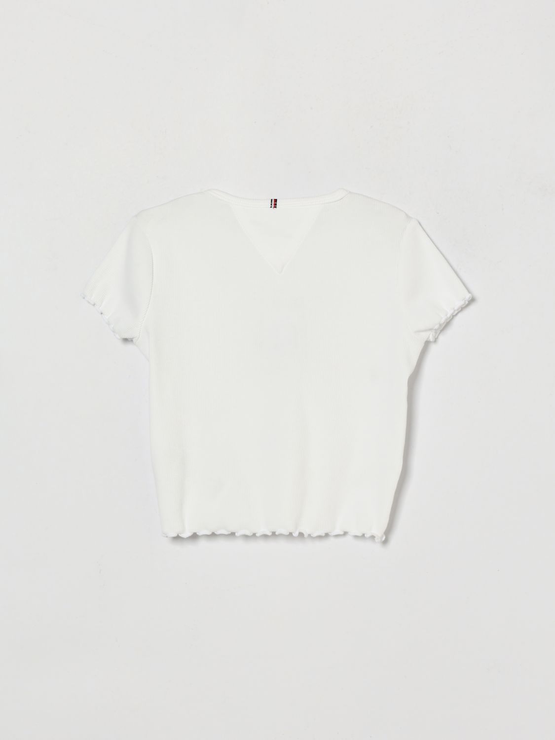 Boy's Crewneck Cotton T-Shirt with Embroidered Logo