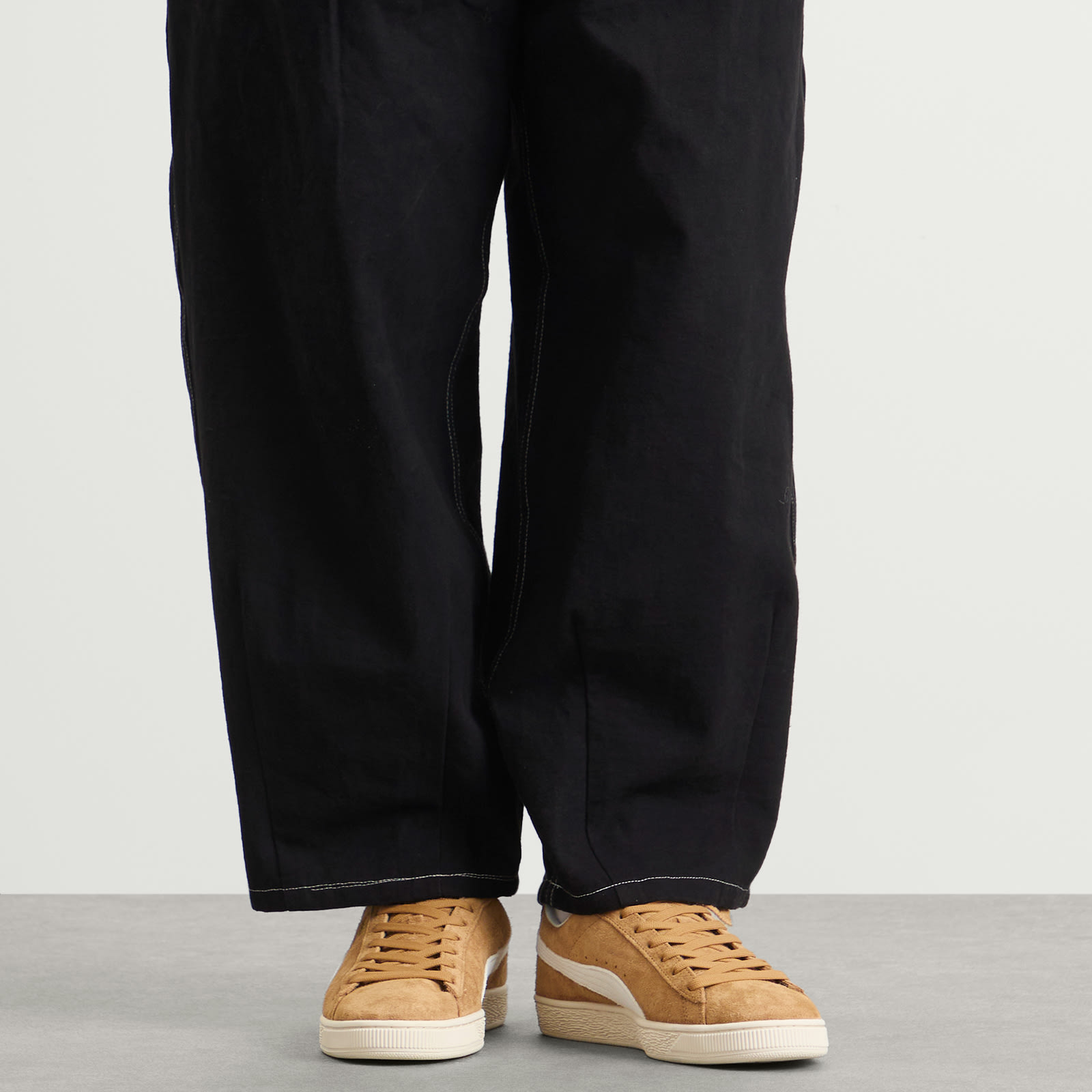 Suede Charles F. Stead IV Sneaker Honey Butter/White