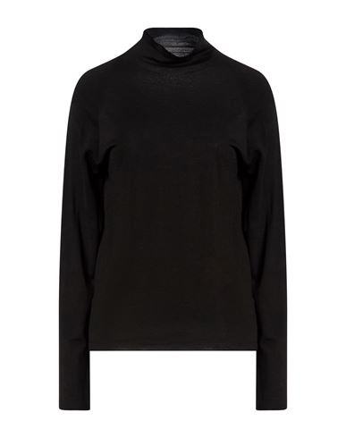 Woman Turtleneck Black Size L Wool