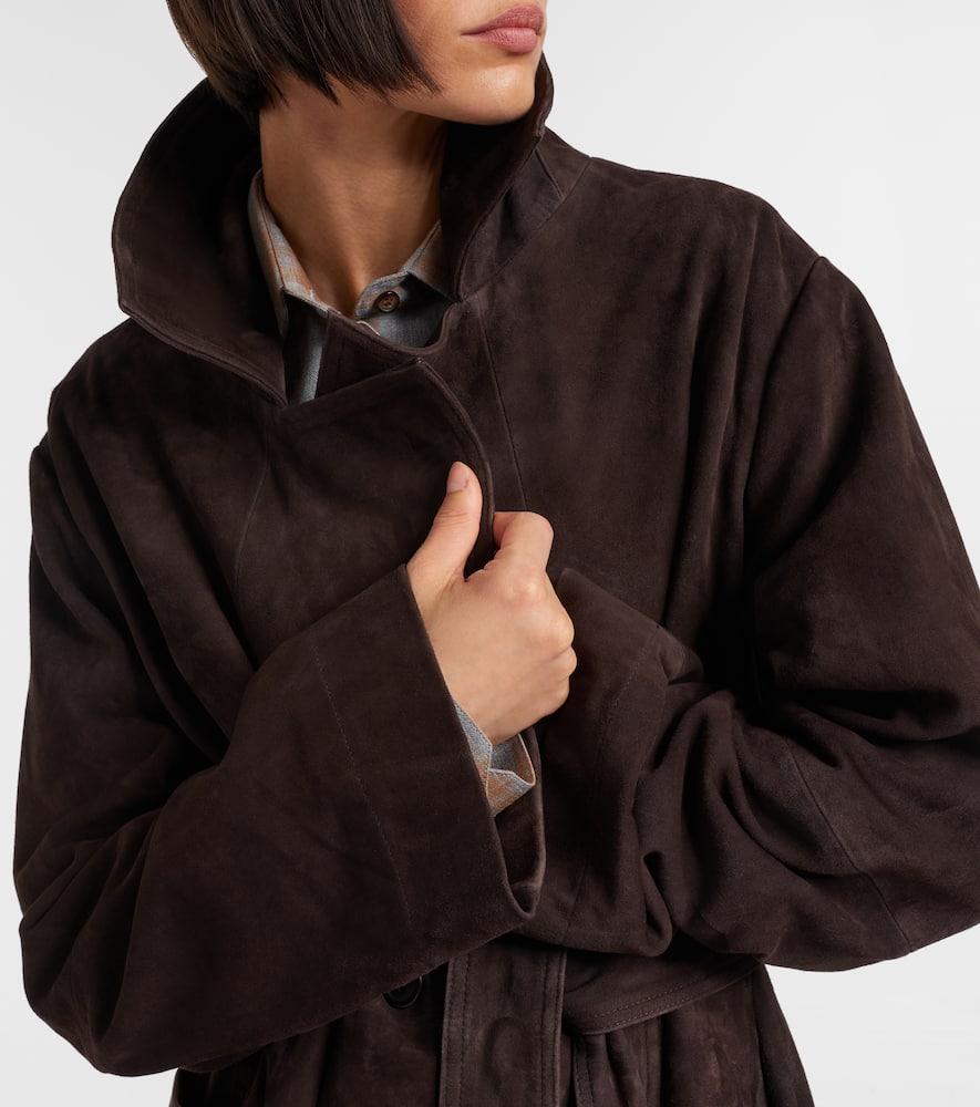 Róhe Belted suede wrap coat