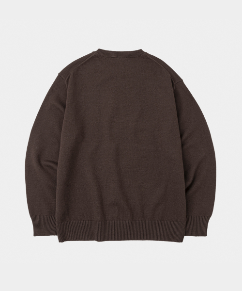 Essential Daily Round Knit Brown