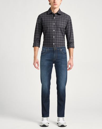 Man Jeans Blue Size 32 Cotton, Elastomultiester, Elastane