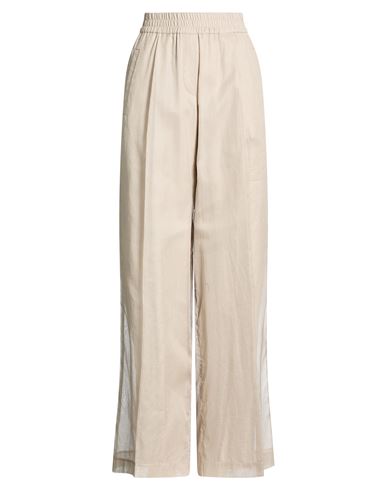 Woman Pants Sand Size 2 Cotton