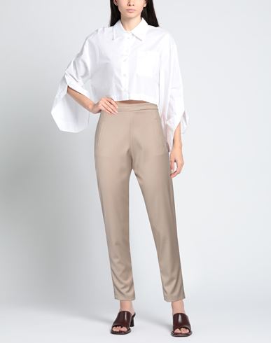 Woman Pants Beige Size 2 Polyester, Viscose, Elastane