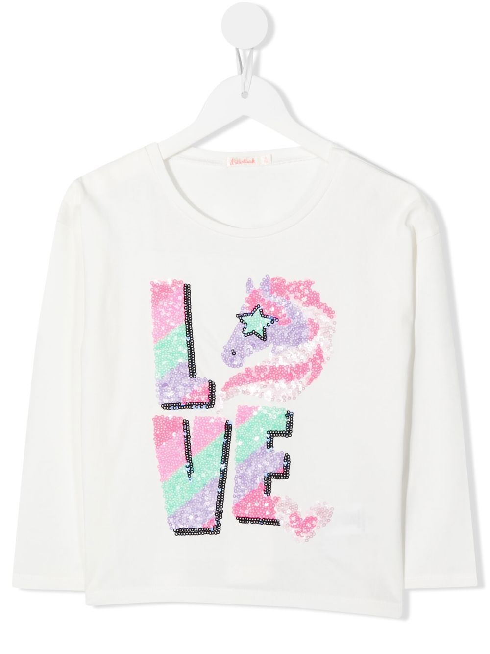 Sequin-embellished sweatshirt - Neutrals