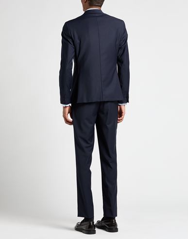 Man Suit Midnight blue Size 38 Polyester, Virgin Wool, Lycra