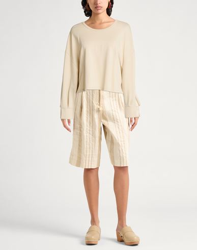 Woman Sweatshirt Beige Size XS Viscose, Polyamide, Elastane