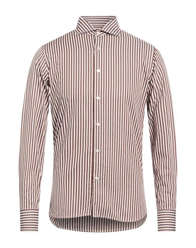 Man Shirt Brown Size 15 ½ Cotton