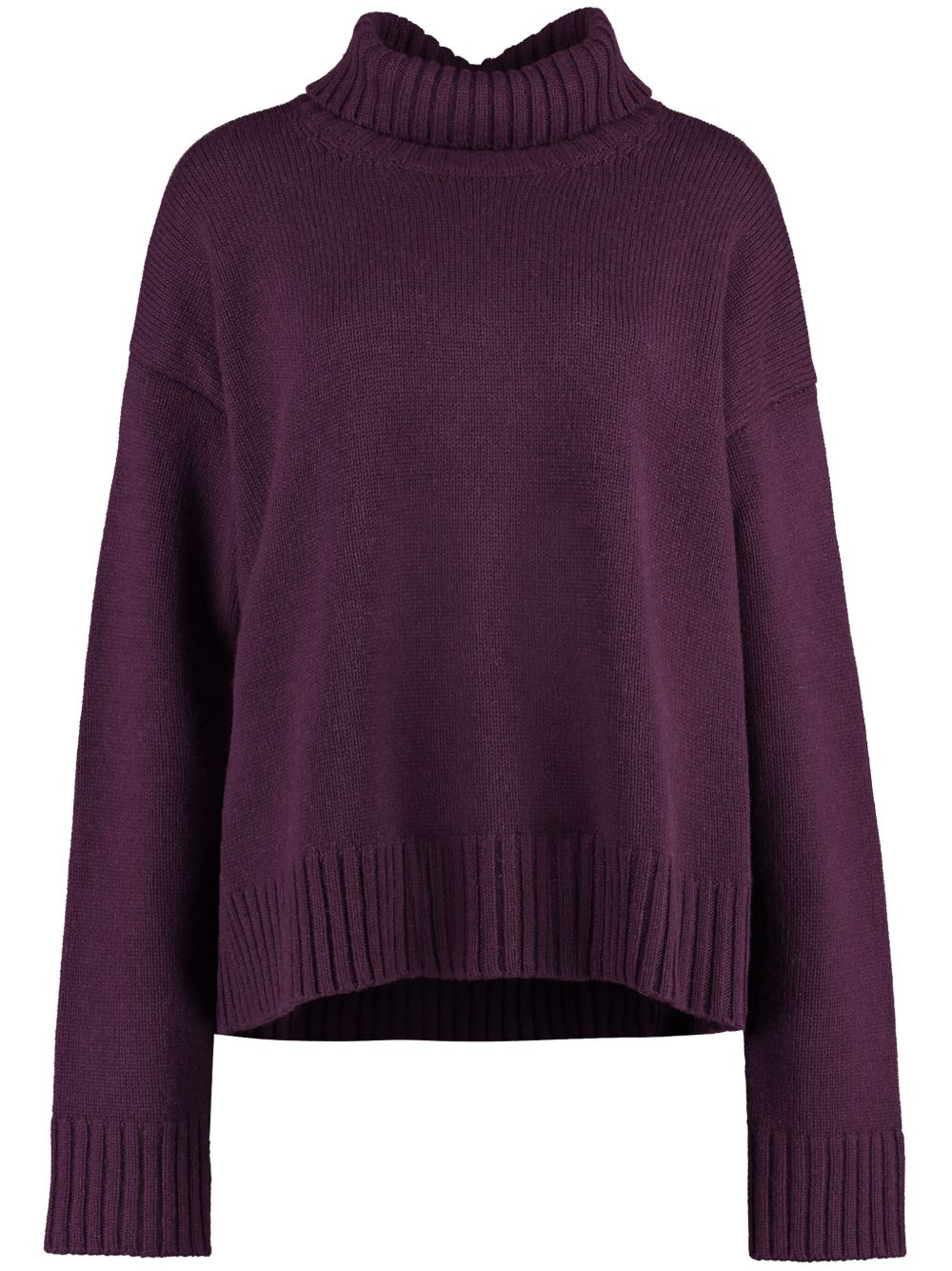 Roll-neck sweater - Purple