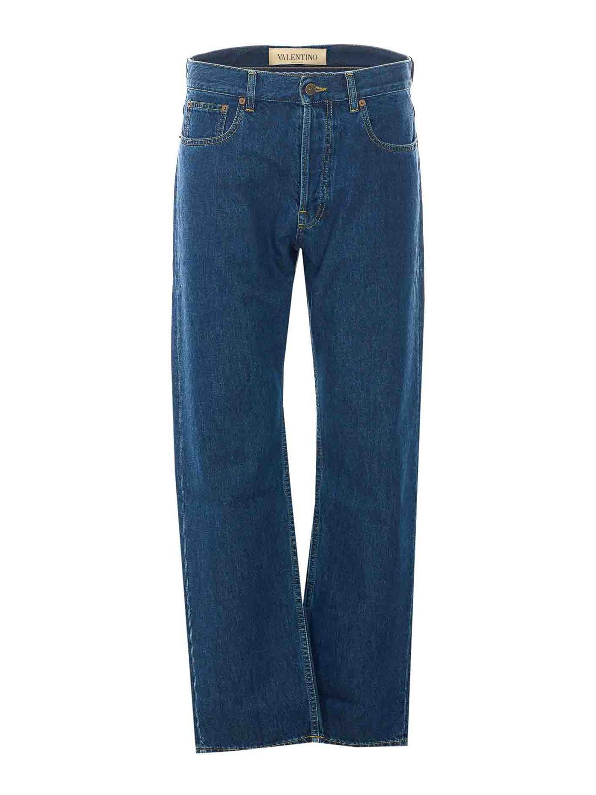 Blue denim jeans