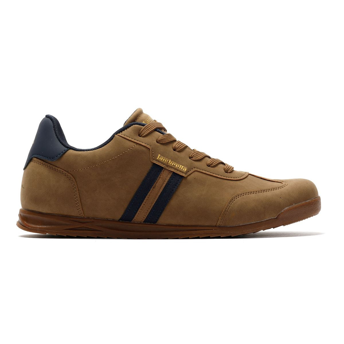 Lambretta Tackle Men's Taupe/Navy Trainer