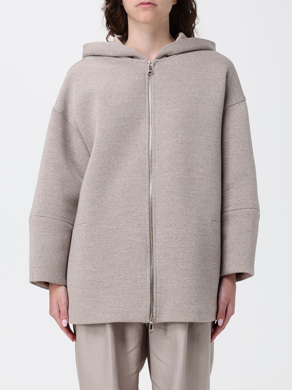 Sweatshirt Woman color Beige