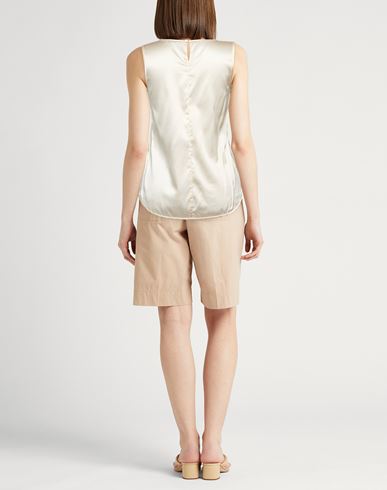 Woman Top Cream Size 0 Silk, Elastane