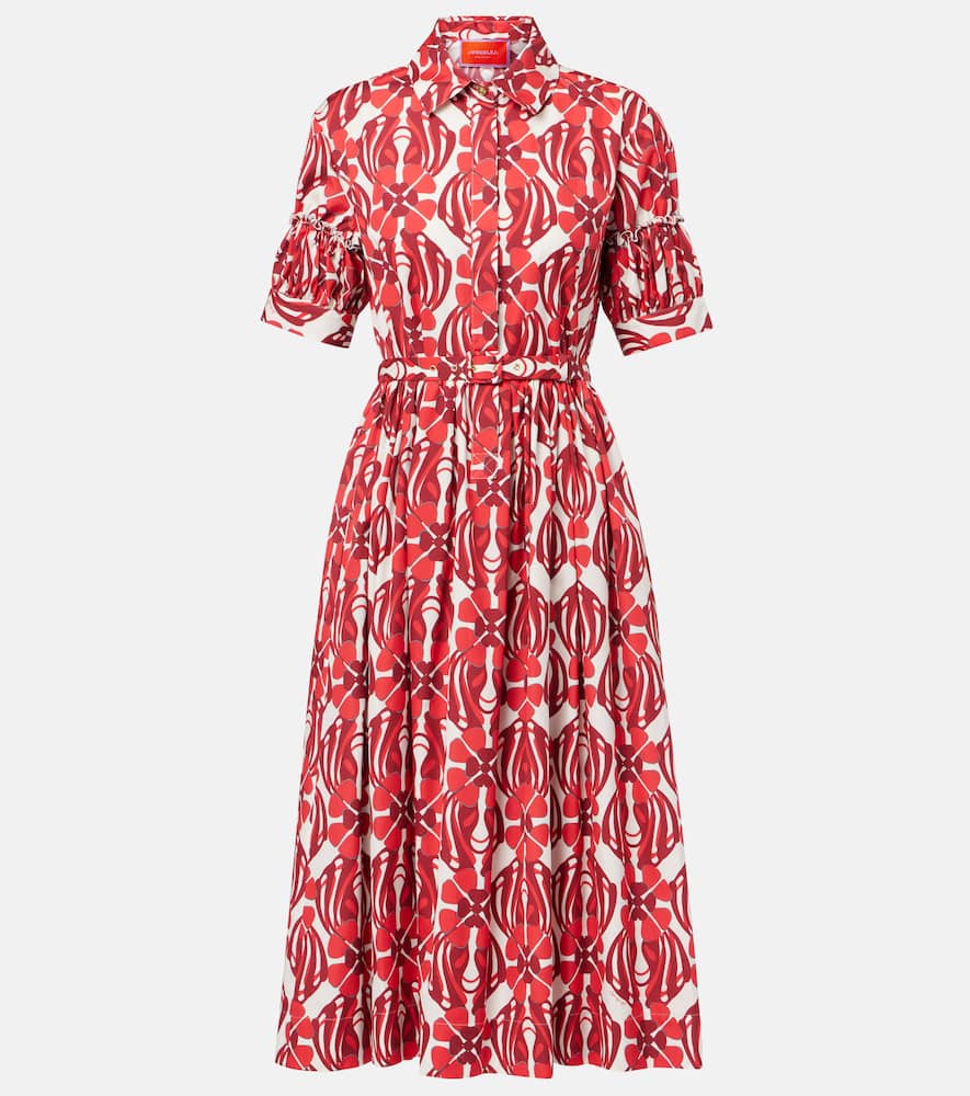 Libertine printed cotton shirt dress