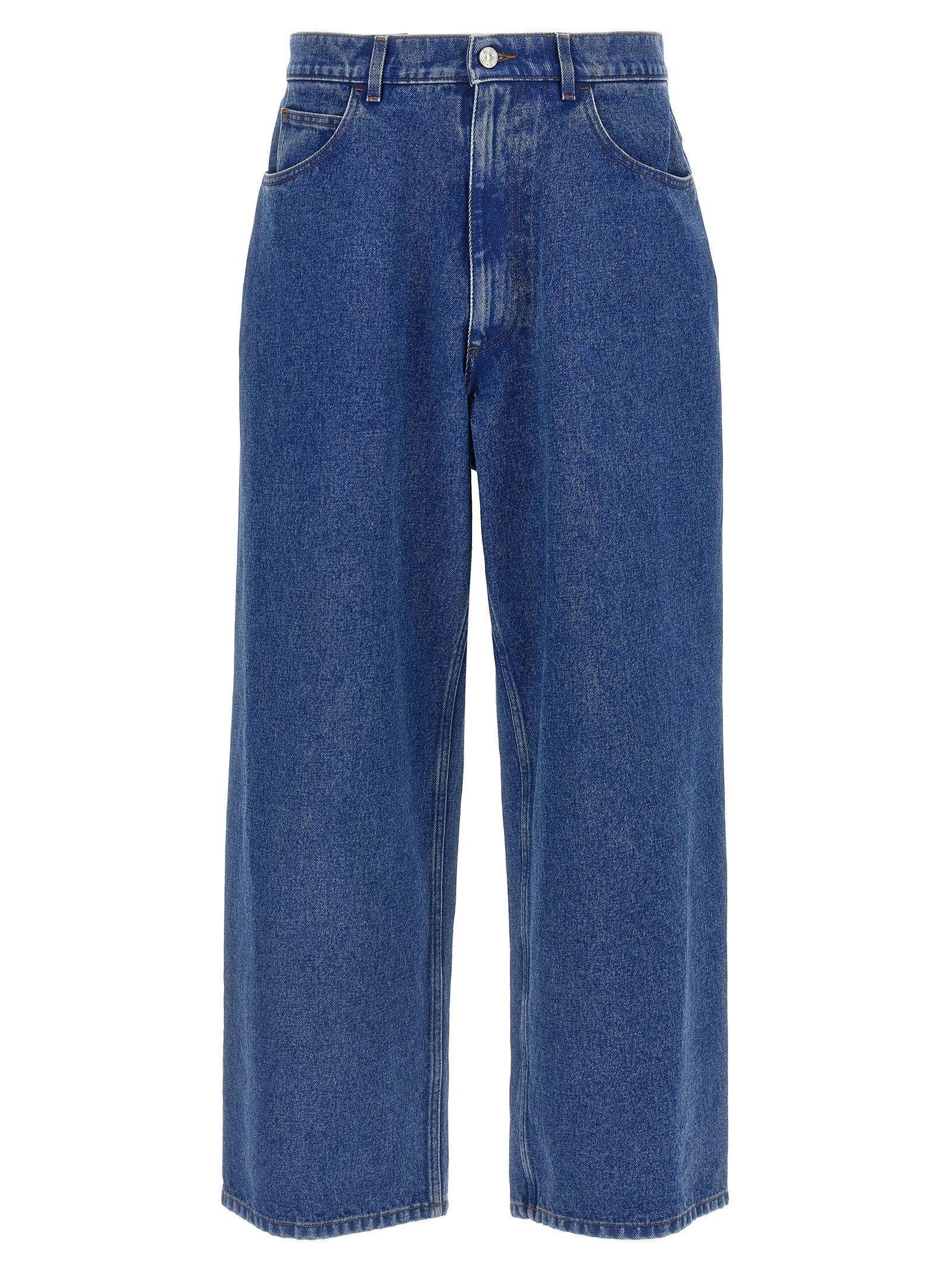 Cotton Denim Jeans — Blue