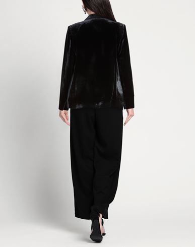 Woman Blazer Black Size 8 Viscose, Silk