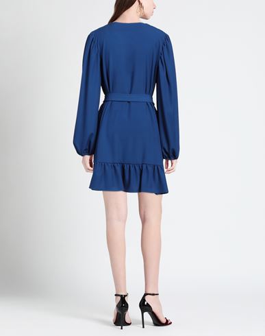 Woman Mini dress Bright blue Size M Polyester, Elastane