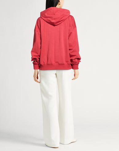 Woman Sweatshirt Brick Size S Cotton, Elastane