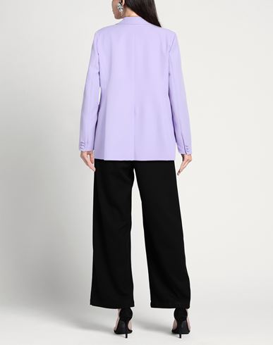 Woman Blazer Lilac Size 10 Polyester, Elastane