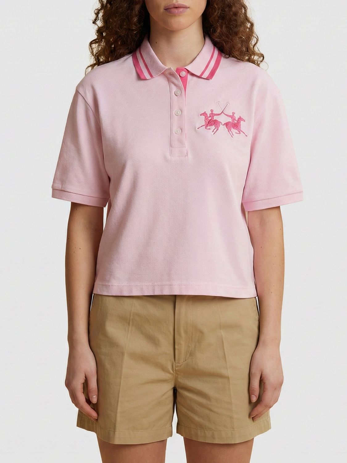 Polo Shirt Woman color Royal Blue
