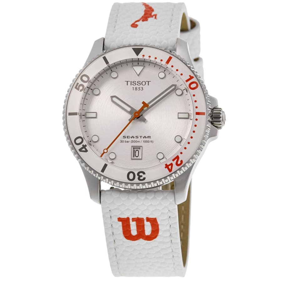 Seastar 1000 Quartz Wilson WNBA White Dial Composite Strap Unisex Watch T120.410.17.011.00