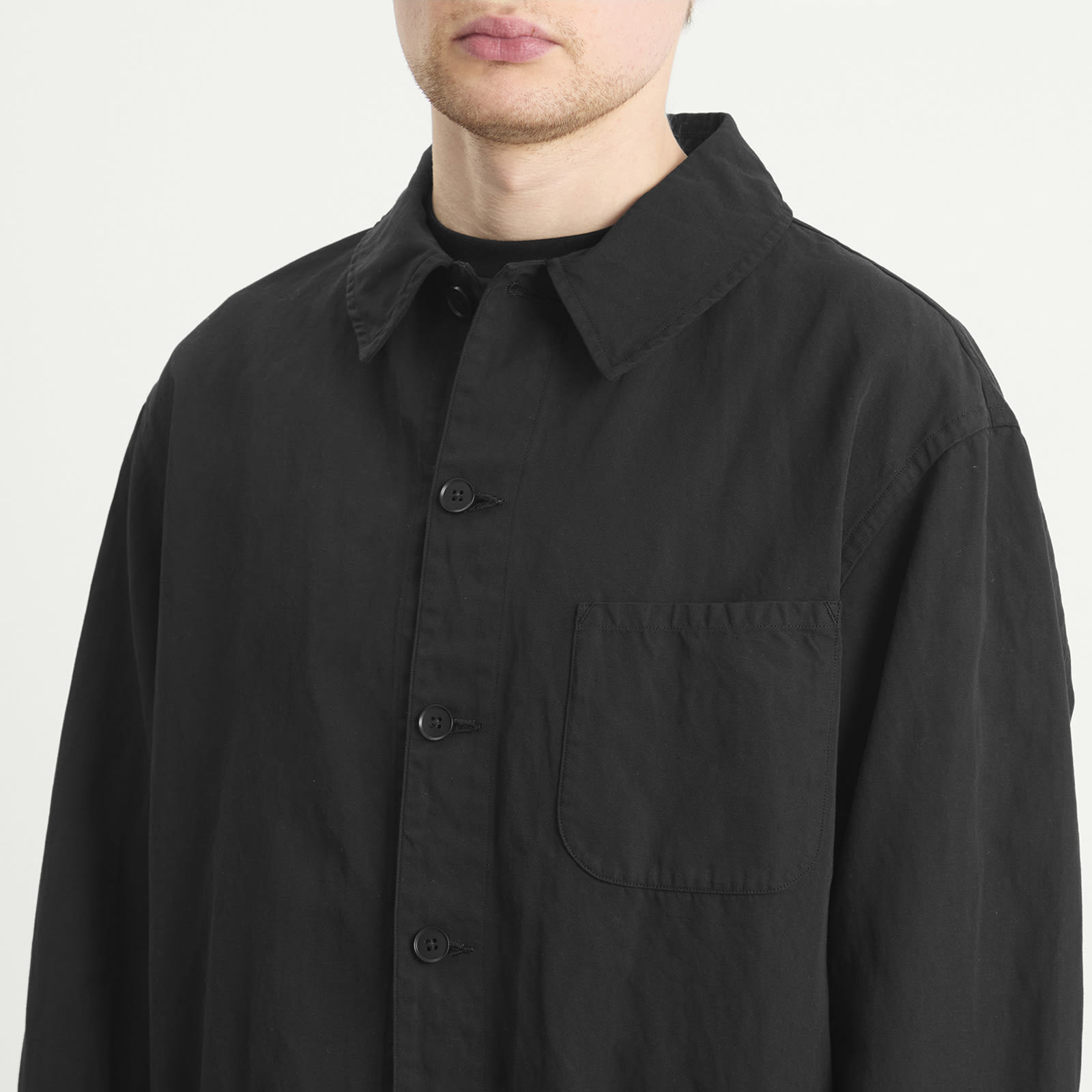Men's Gaba. Work Shirt Jacket Black