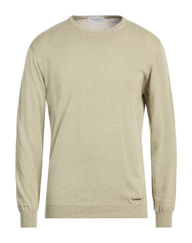Man Sweater Sage green Size M Cotton