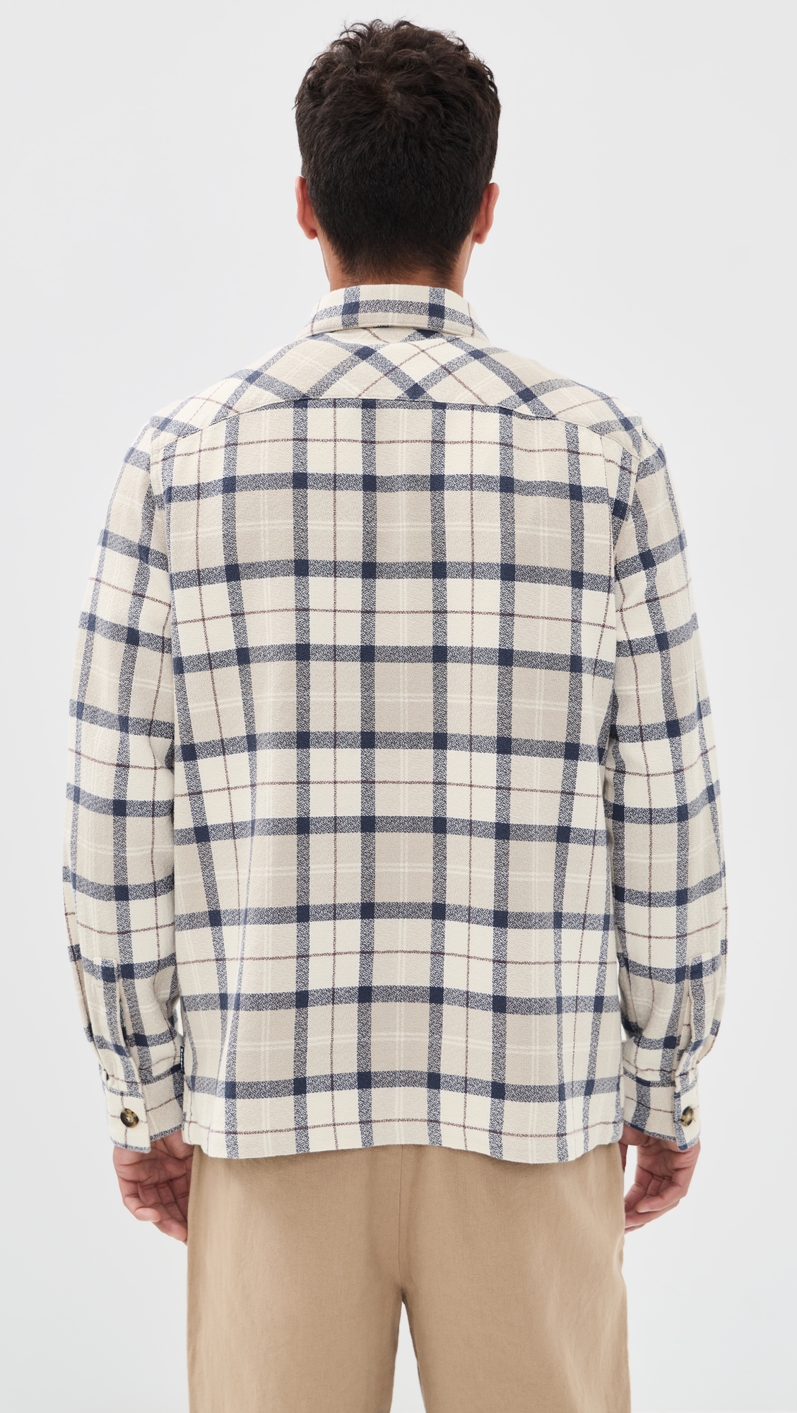 Vennel Textured Tartan Overshirt Oban Mist Tartan