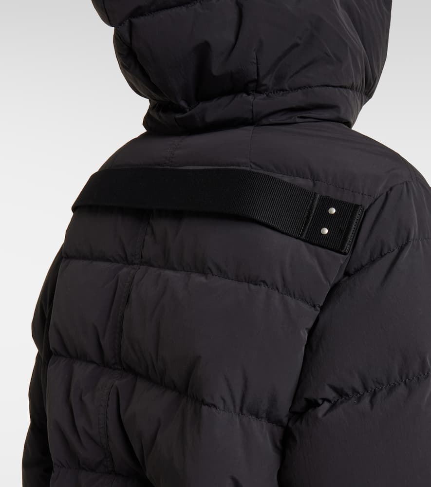 Hooded down jacket