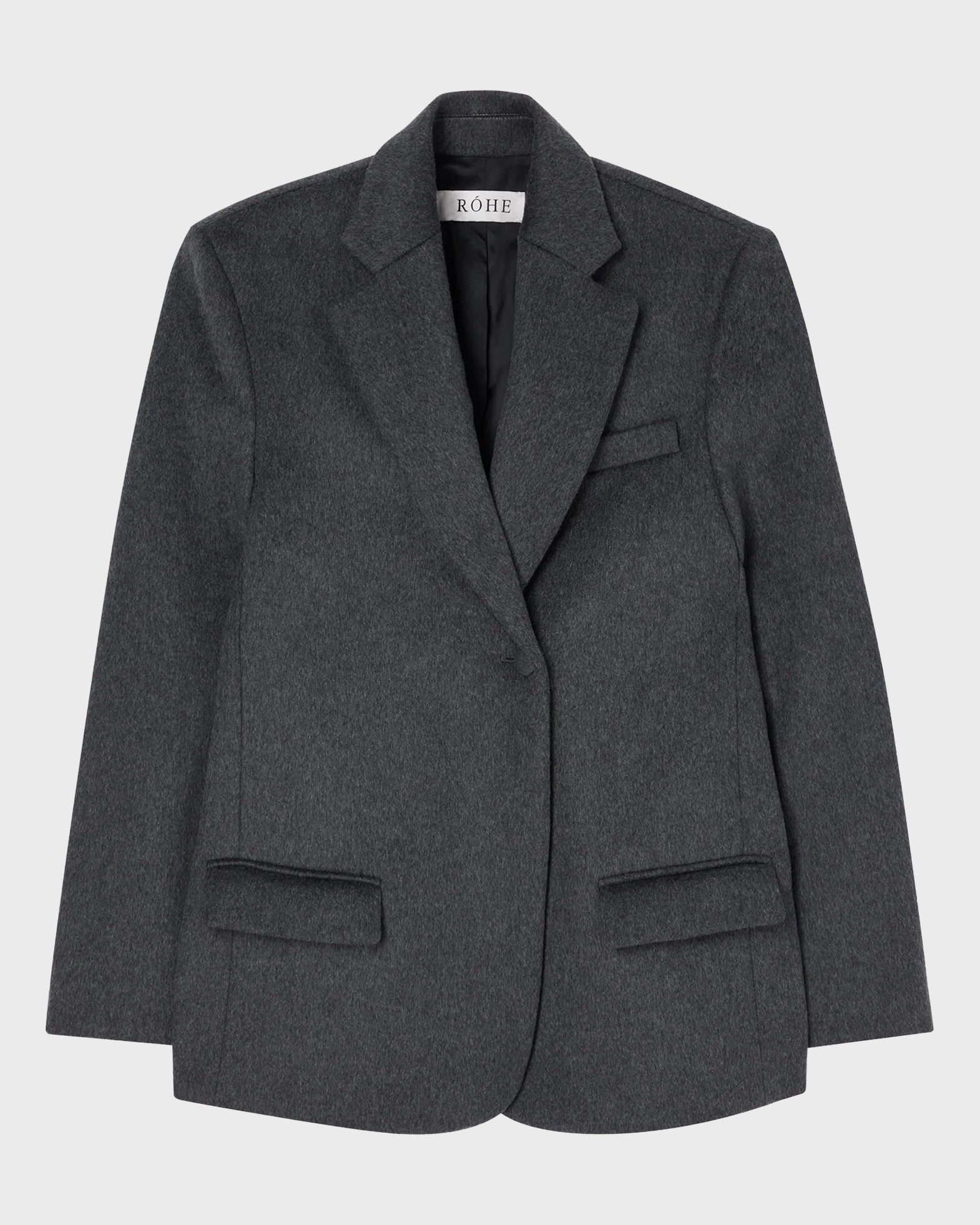 Róhe Jacket Textured Wool-Blend Anthracite