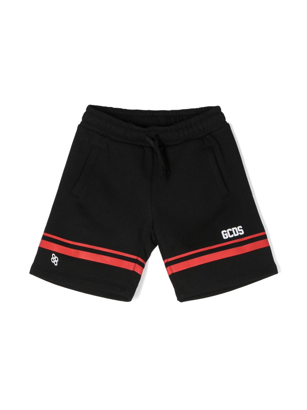 Logo-print cotton shorts - Black