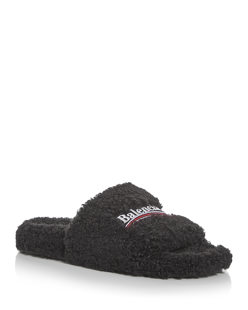 Women's Furry Slide Slippers