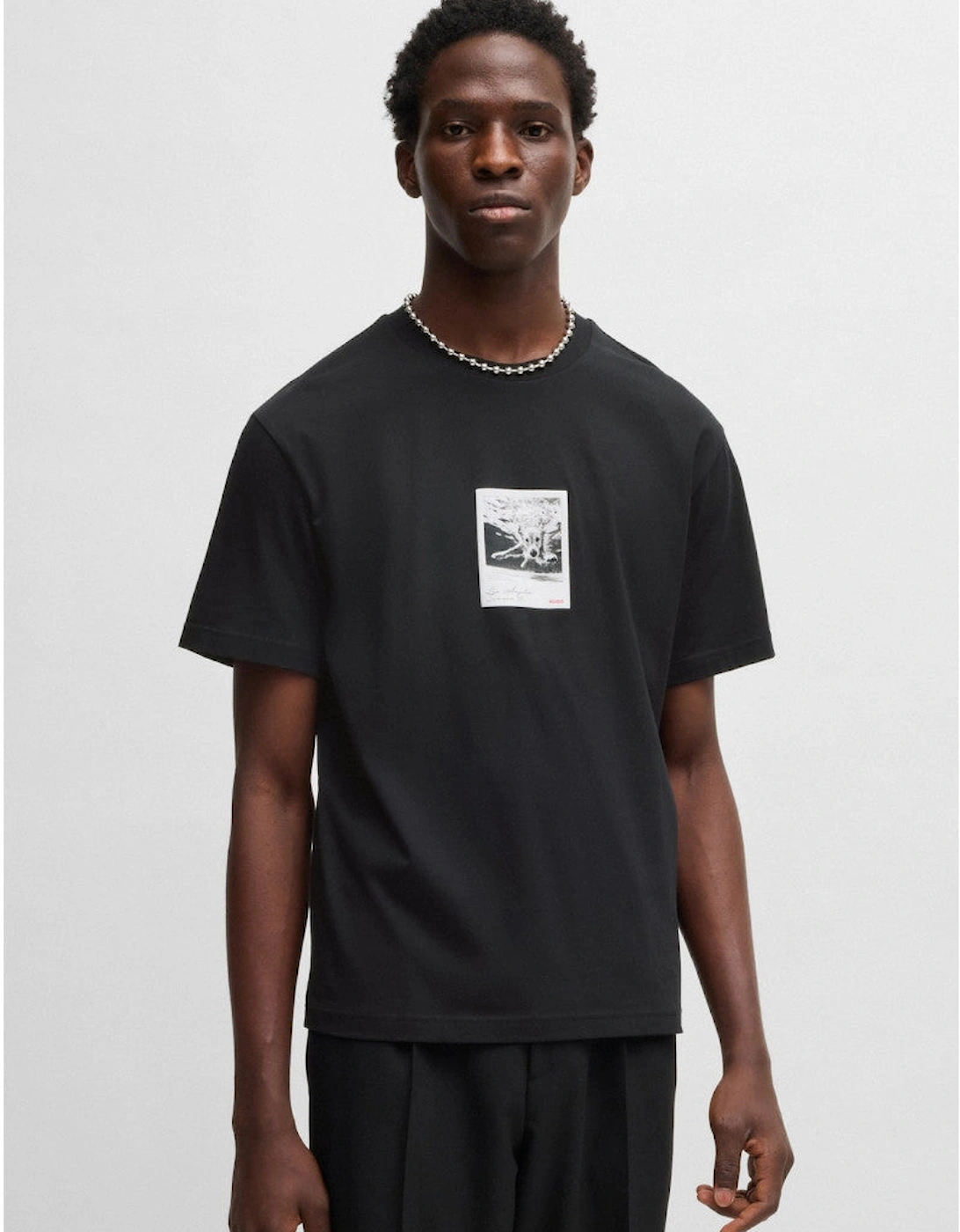 Men's HUGO Darthy T-Shirt 001 Black - Size: 44/Regular