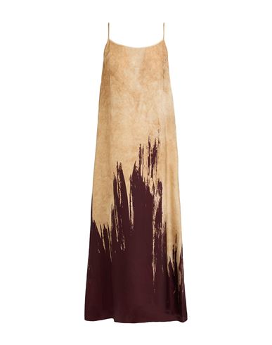 Woman Maxi dress Sand Size S Viscose, Cupro