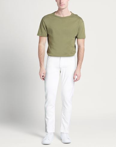 Man Jeans White Size 29 Lyocell, Cotton, Polyester, Elastane