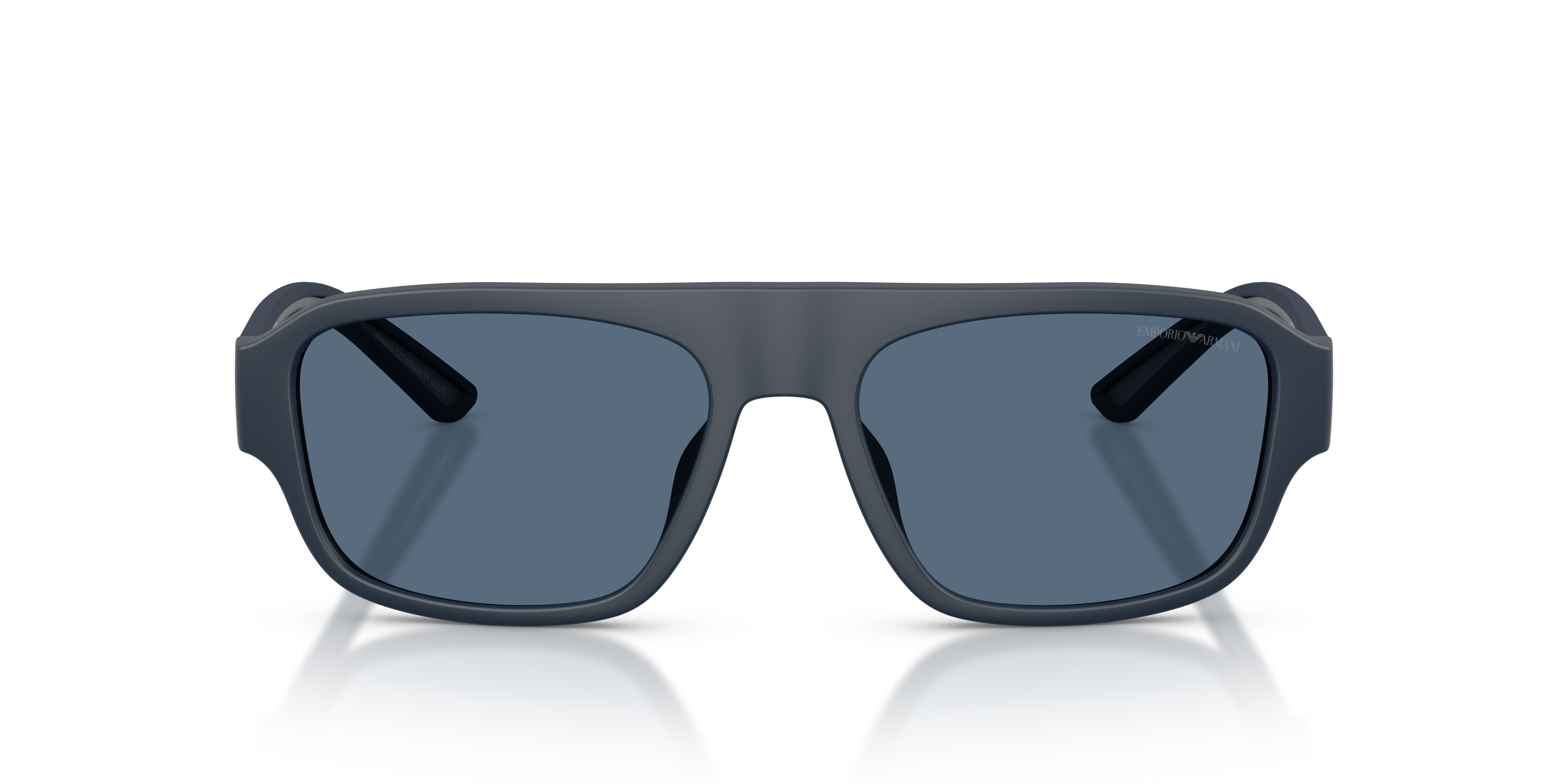 Emporio Armani Man Emporio Armani EA4266U 618580 Sunglasses Injected Blue Blue Geometric Norma