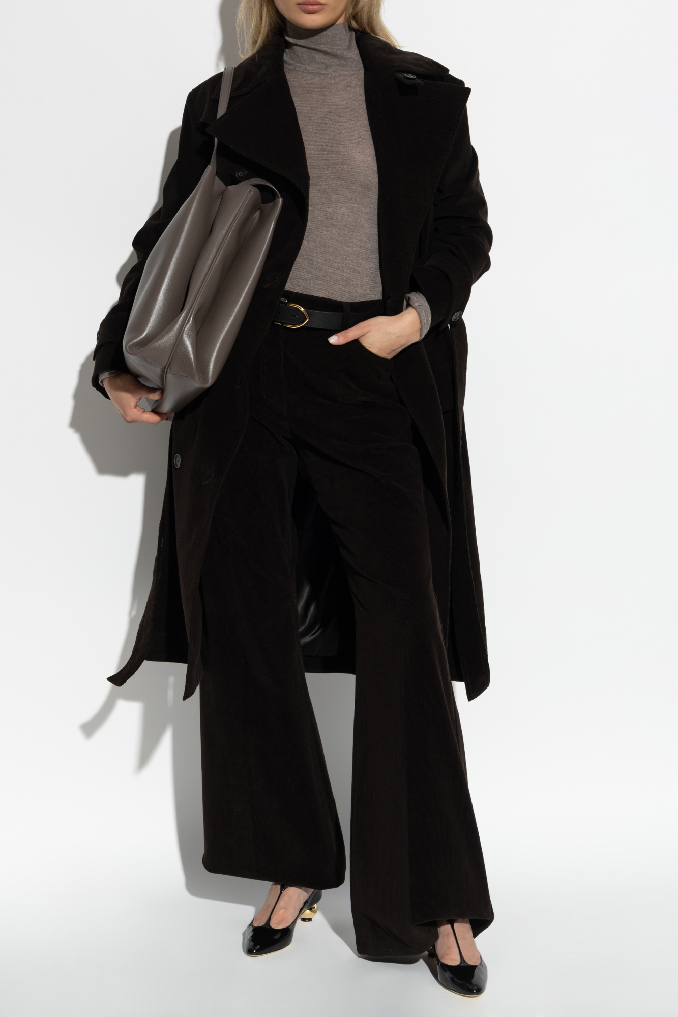 Corduroy Trousers, Women's, Brown
