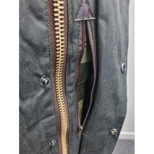 Long-sleeve wax-coated jacket - Brown