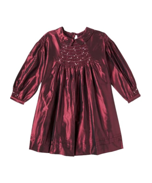 Jeanne embellished silk taffeta dress