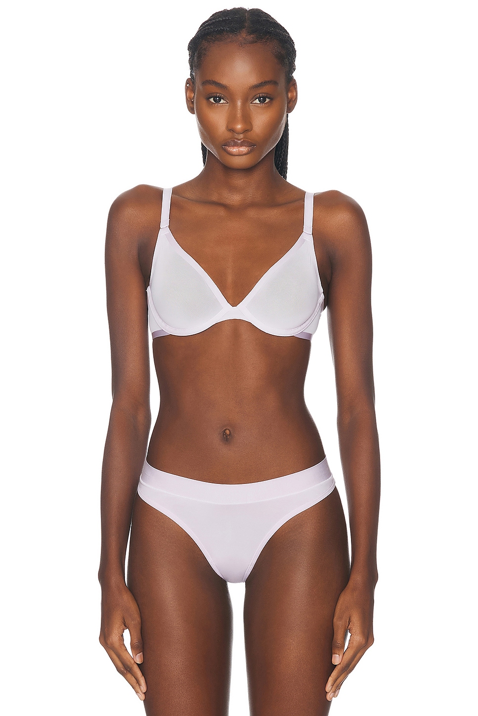 CUUP Mesh Plunge Bra in Lilac - Lavender.  32D also in 32B