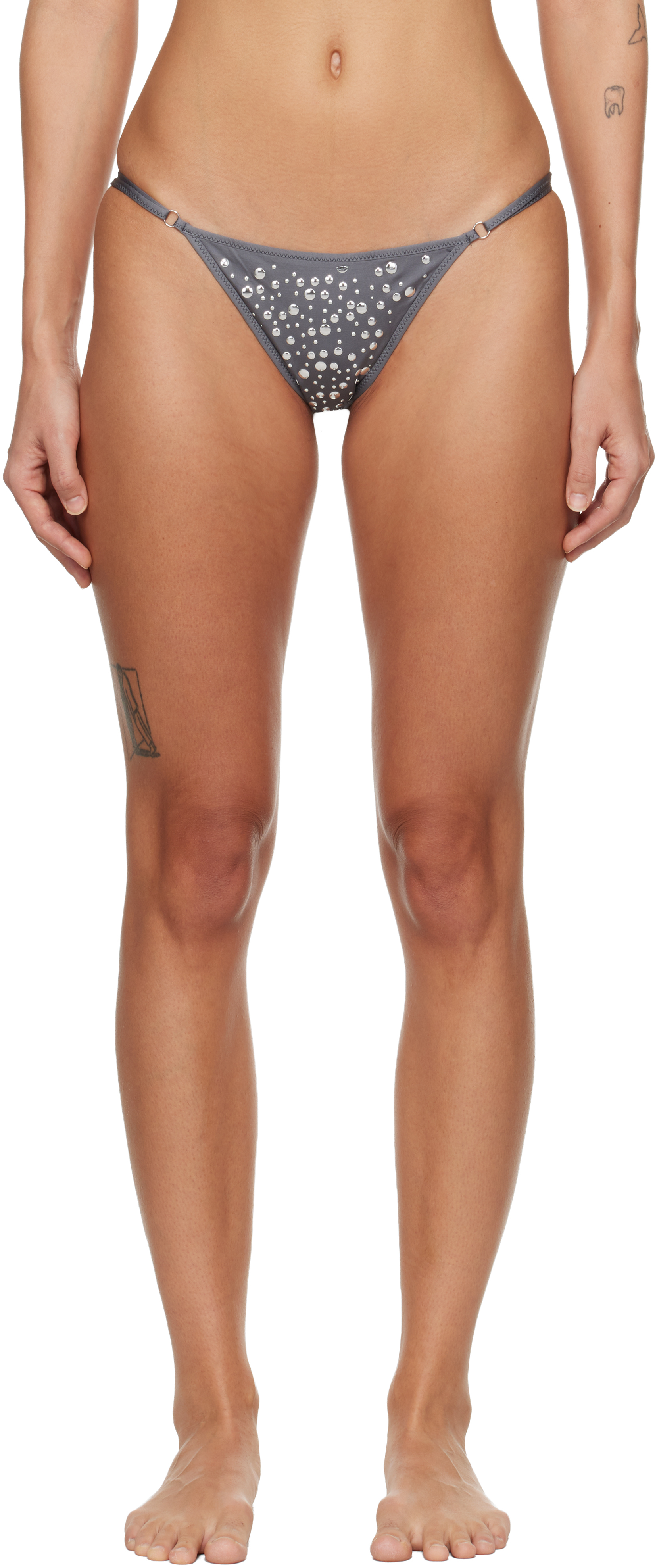 Gray Gaia Bikini Bottom