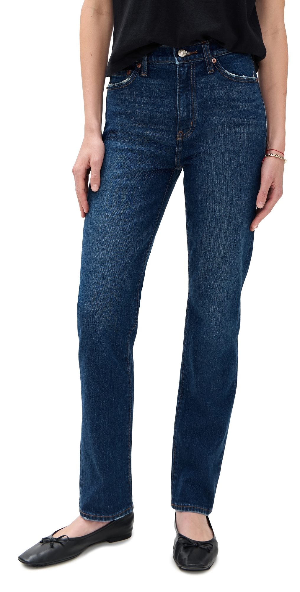 Smarty Pants High Rise Slim Straight Jeans Vintage Ink