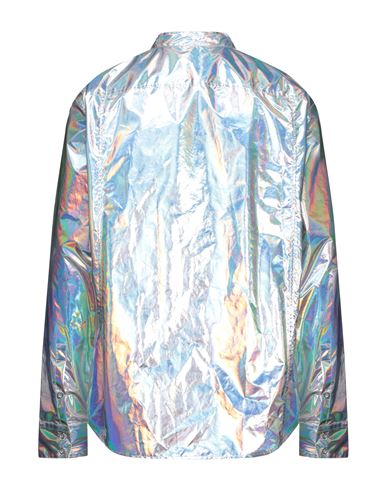 Man Shirt Silver Size 15 ¾ Polyester