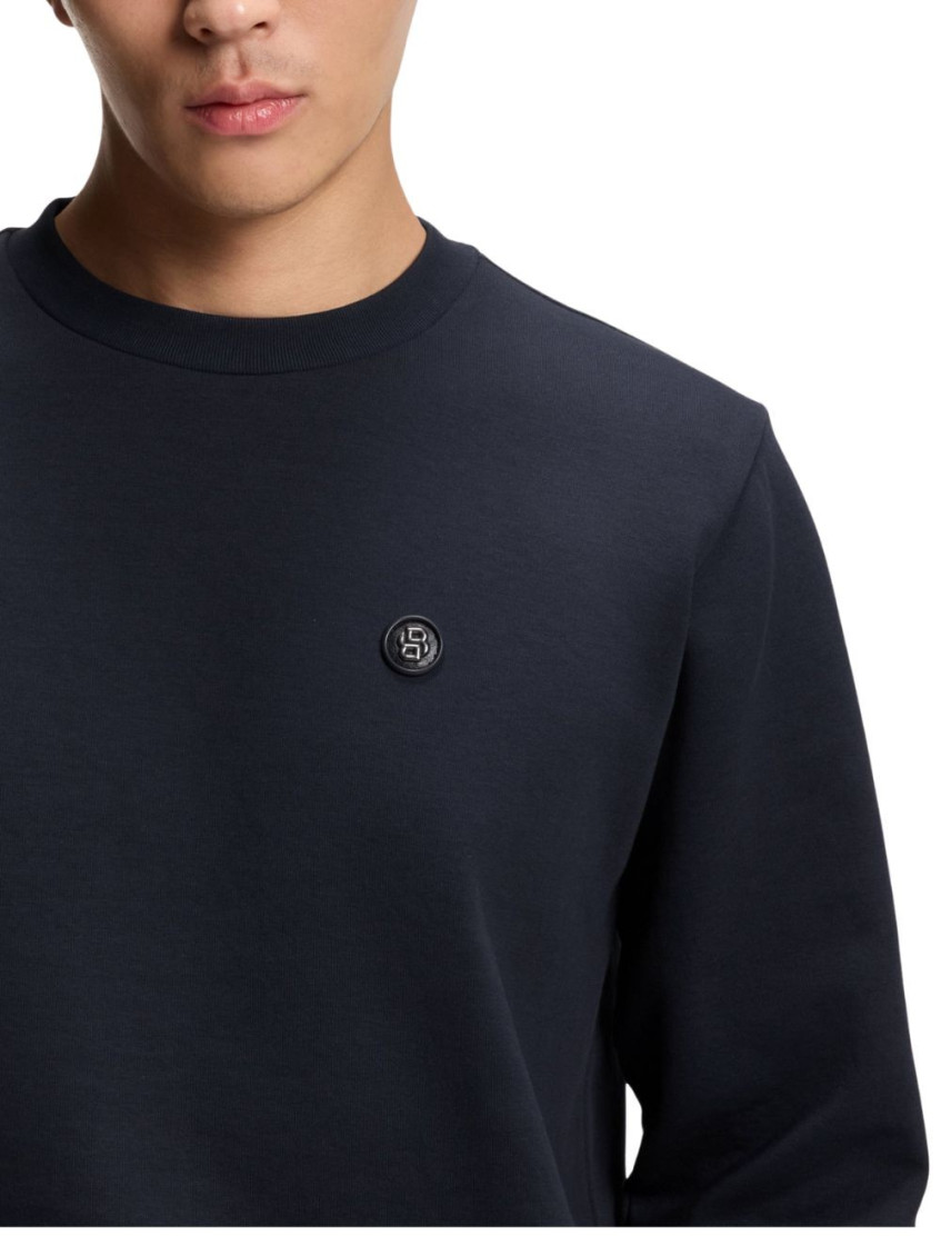 Navy Blue Cotton Sweatshirt