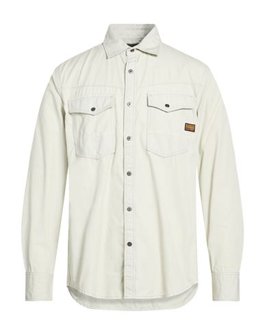 Man Shirt Light green Size L Cotton, Recycled cotton